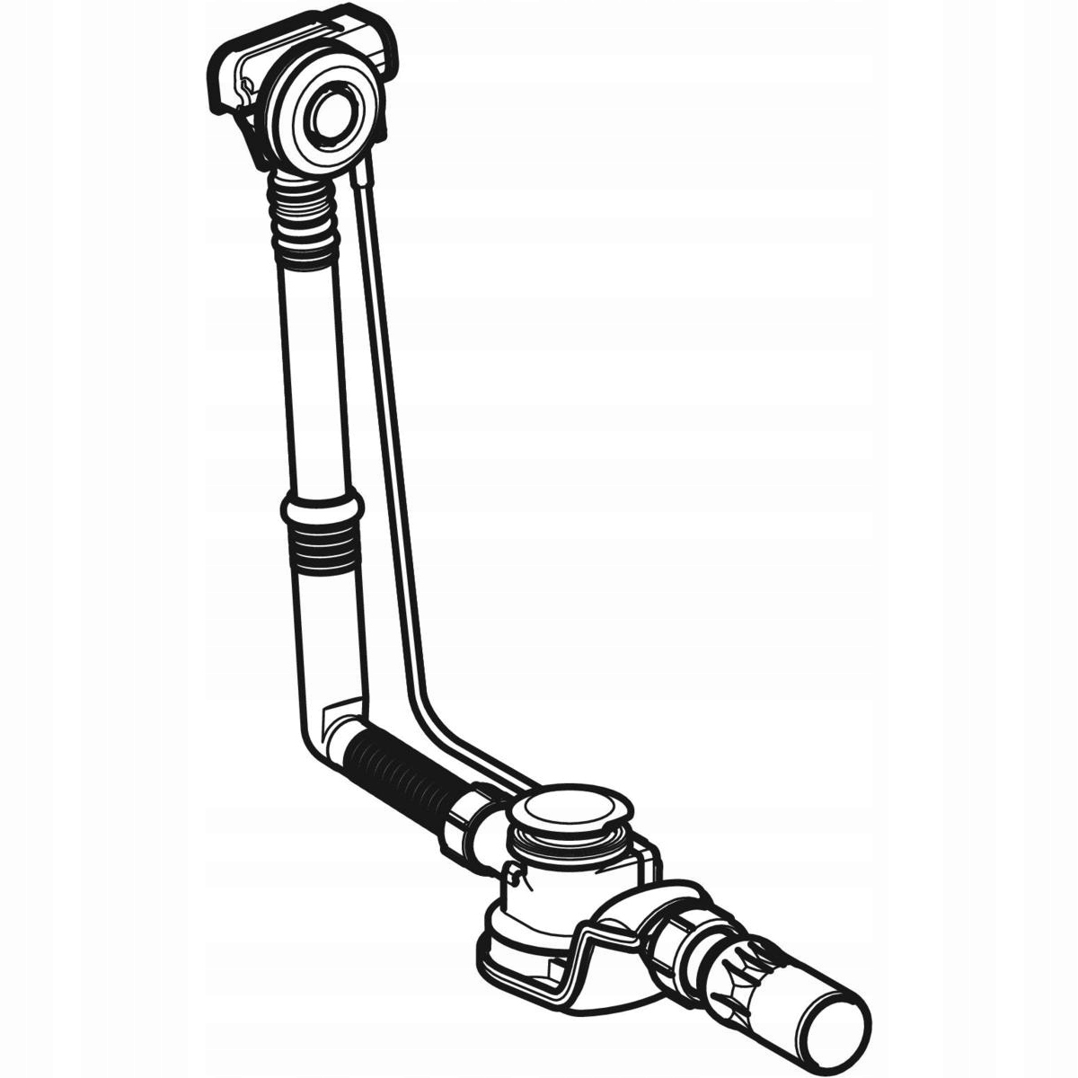 System przelewowo-odpływowy z dwustronnymi uszczelkami