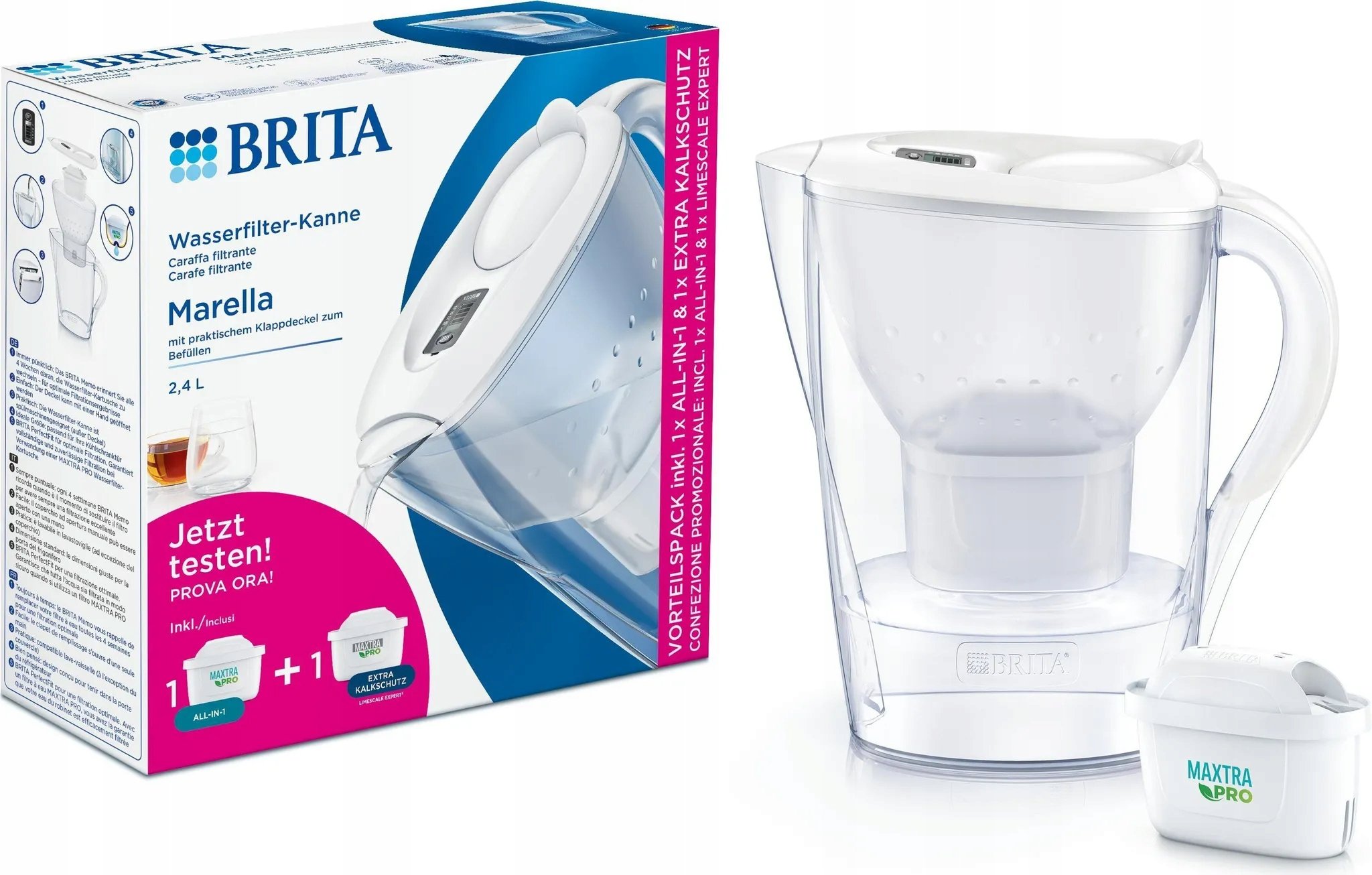 Dzbanek filtrujący Brita Marella 2,4 l – Czysta woda na wyciągnięcie ręki