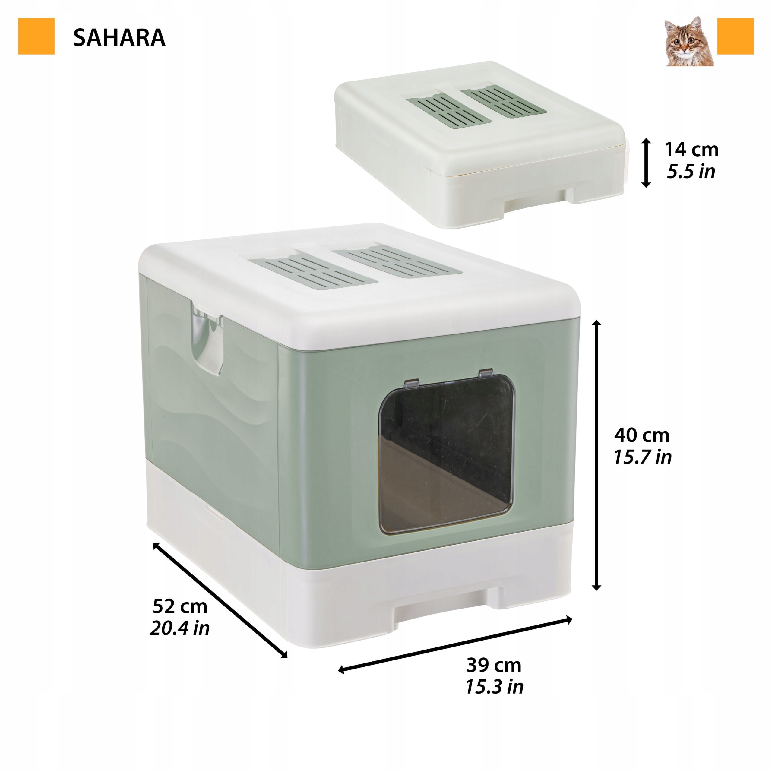 Kompaktowe wymiary: 52 x 39 x 40 cm