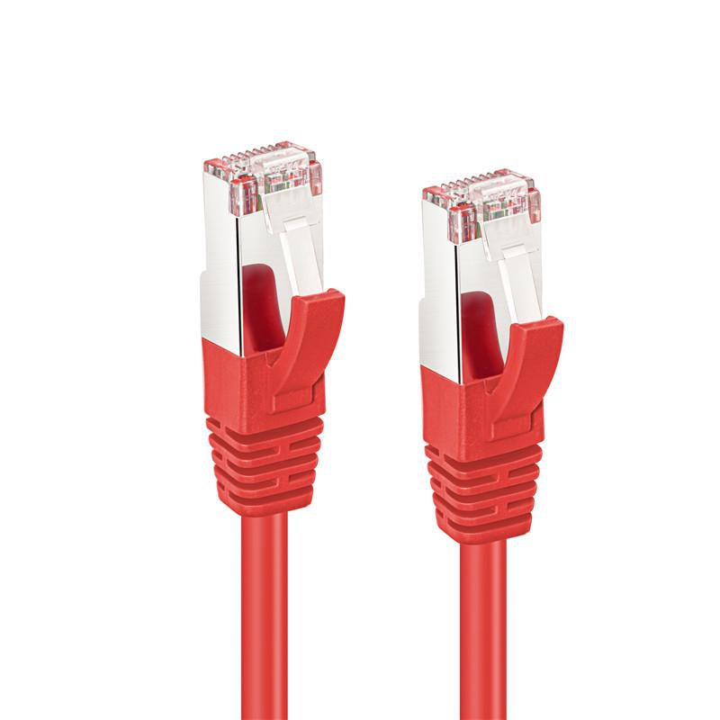 Kabel sieciowy RJ-45/RJ-45 kat.6 0.5m Czerwony (SSTP6005R) – Wydajność i niezawodność w sieci