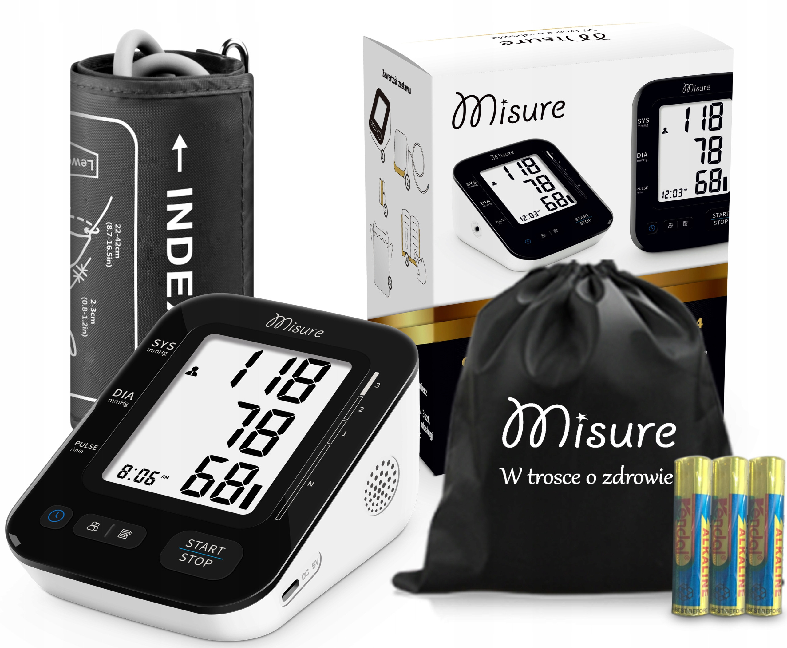 Funkcje wykrywania nadciśnienia i arytmii