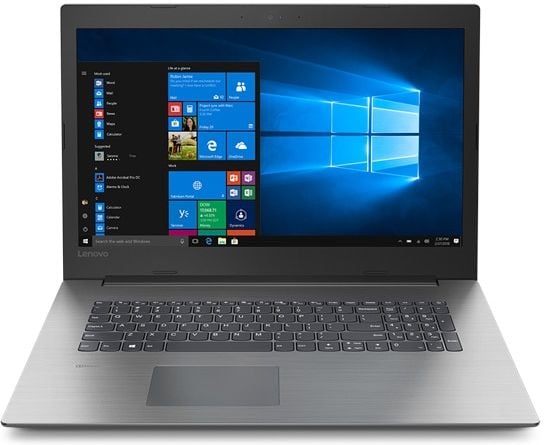 Lenovo Ideapad 330 (17), front view, open, showing display, keyboard, and touchpad.