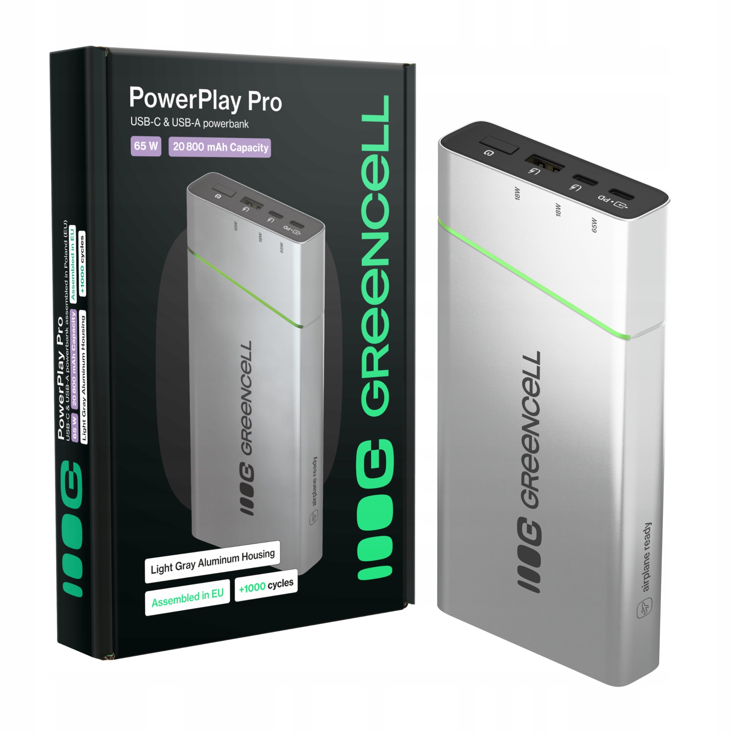 Powerbank Greencell PowerPlay Pro 20800mAh 65W – Szybkie ładowanie w zasięgu ręki