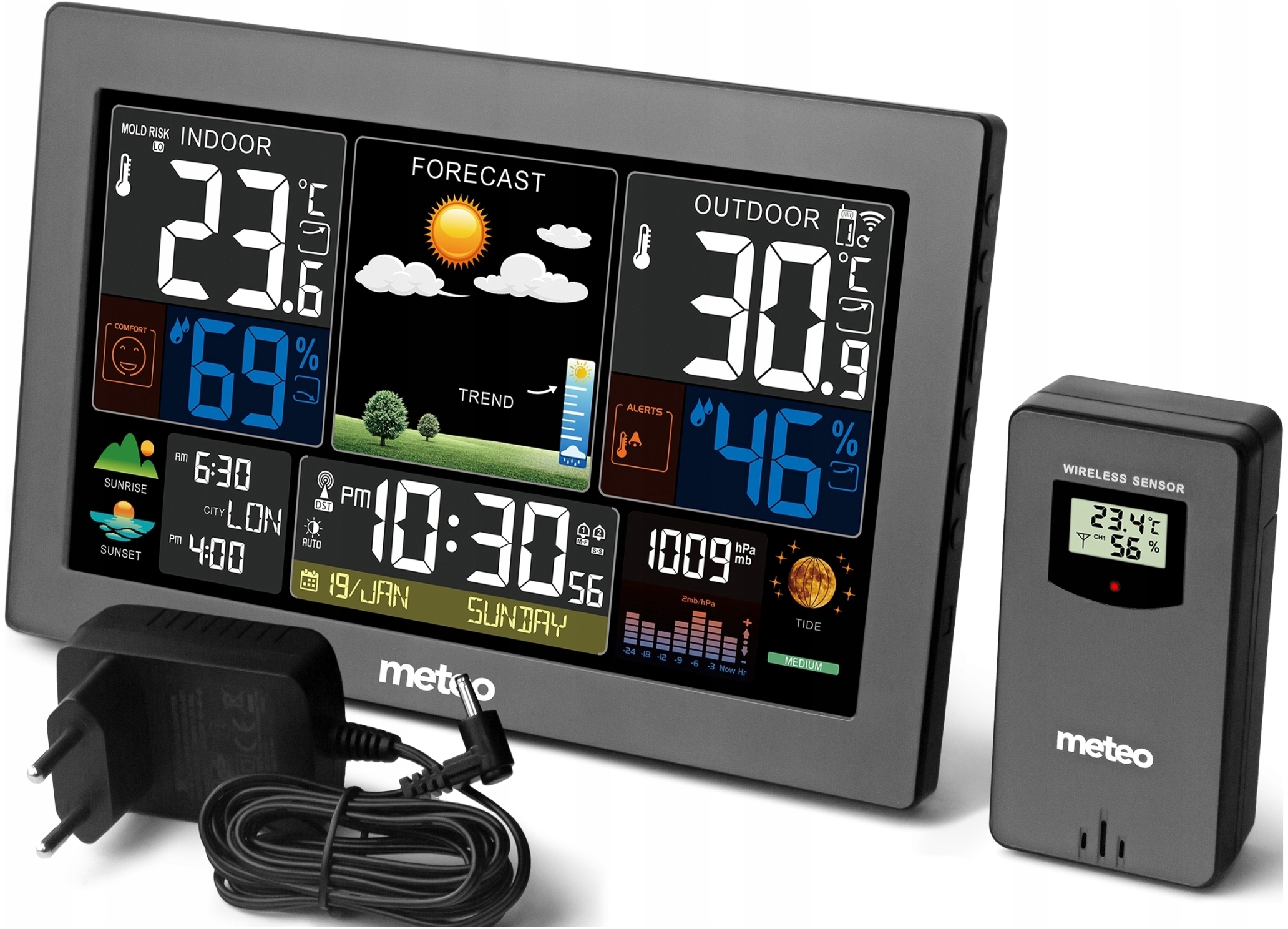 Stacja Pogodowa z DCF Meteo SP96 – Twój osobisty meteorolog