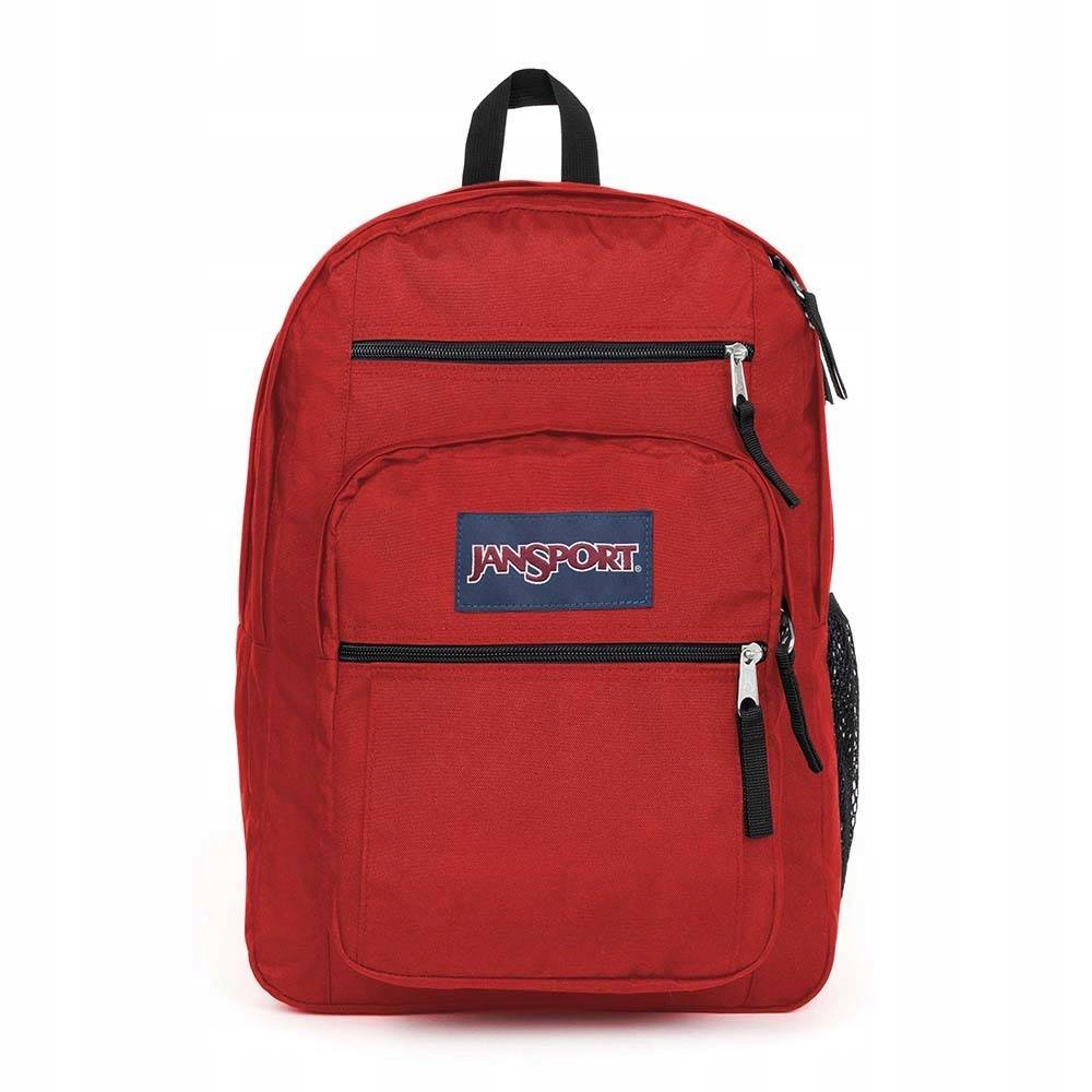 JanSport Big Student Backpack EK0A5BAHN58 – Idealny plecak szkolny w kolorze czerwonym
