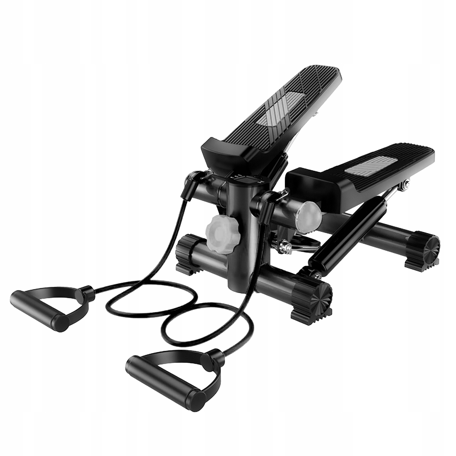 Stepper Heckermann Mini stepper skrętny 2w1 z linkami do ćwiczeń treningu – Idealne rozwiązanie do domowego fitnessu