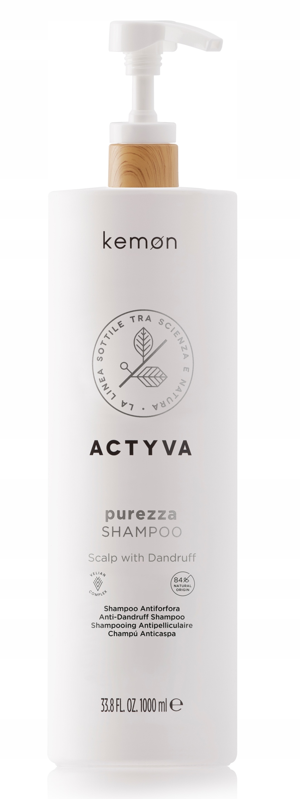Kemon Actyva Purezza Szampon 1000 ml – Skuteczna pielęgnacja dla zdrowej skóry głowy