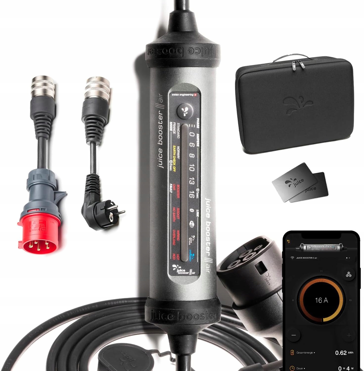 Juice Booster 3 air Basic Set typu 2 – Ładowarka samochodowa do elektryków
