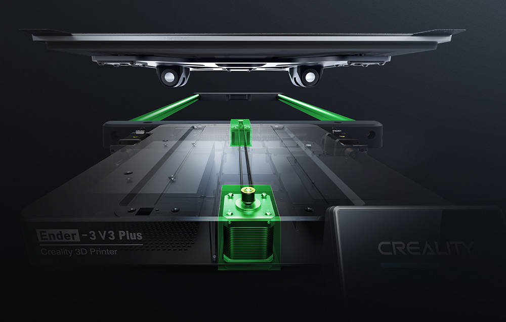 Drukarka 3D Creality Ender-3 V3 Plus - Solidna i stabilna konstrukcja