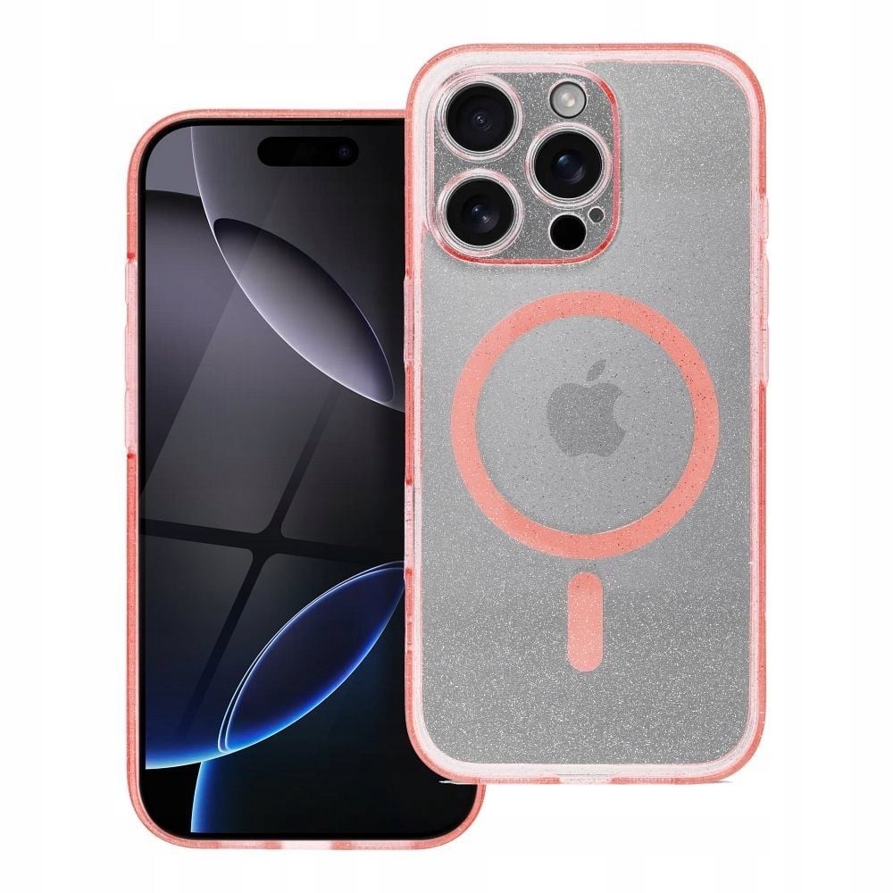 Stylowy różowy brokat - Wyjątkowy design dla iPhone 16