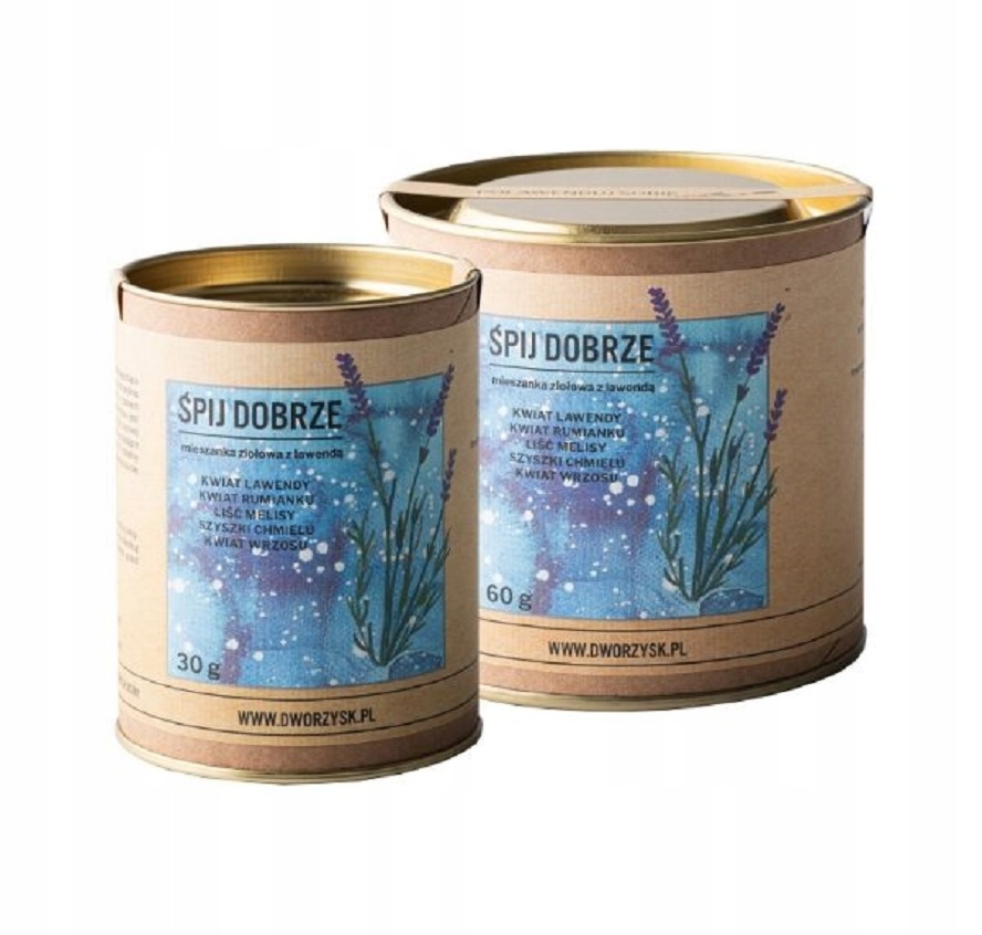 Dworzysk - Dobrego Dnia - Herbata sypana 50g – Naturalna mieszanka ziołowa dla zdrowego snu