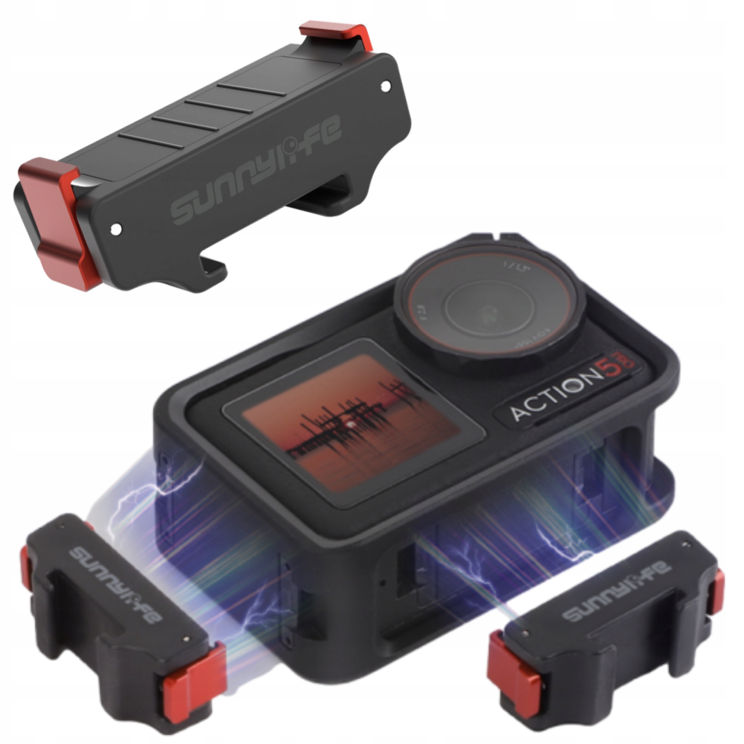 Magnetyczny Adapter Uchwyt Quick Release Cold Shoe do DJI Osmo Action 5 PRO / 4 / 3 – Idealne rozwiązanie dla twórców