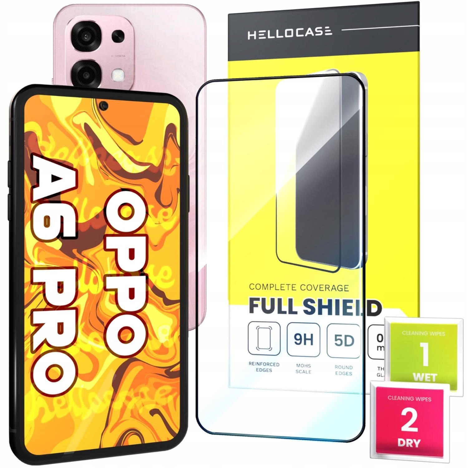 Szkło Hartowane Do Oppo A6 Pro 5G CPH2781 – Pełna Ochrona Ekranu