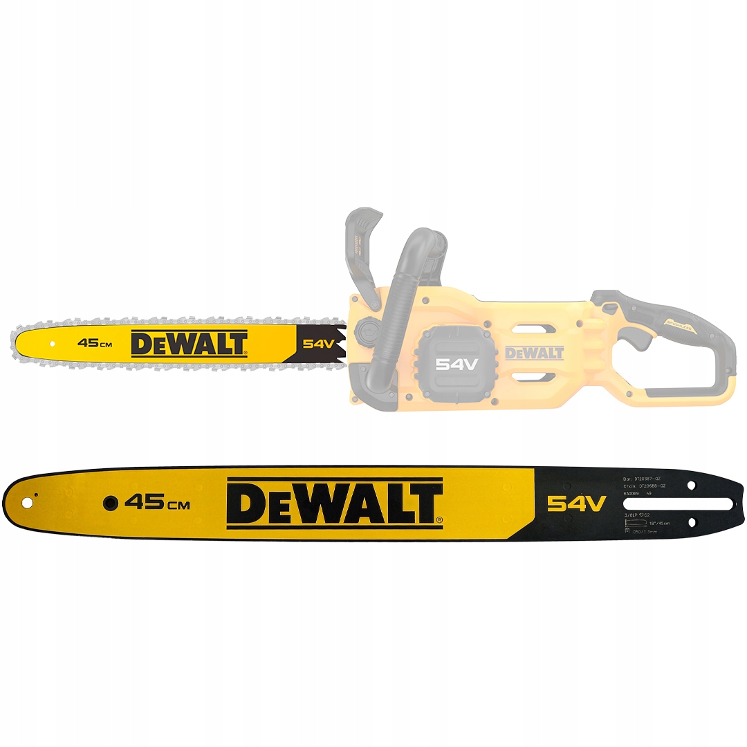 Kompatybilność z piłami łańcuchowymi DeWalt DCMCS574 i DCMCS575