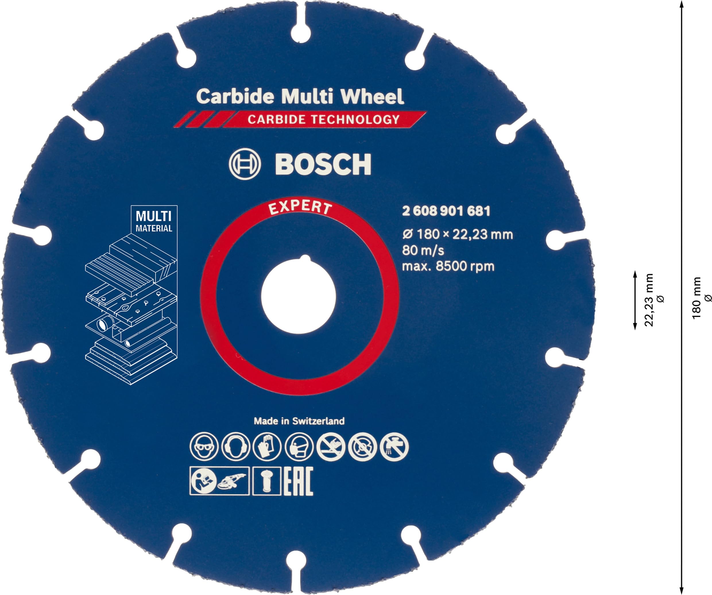 Otwór 22,23 mm – Kompatybilność z większością szlifierek kątowych