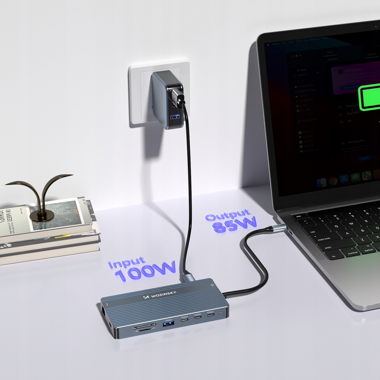 Power Delivery do 100W – szybkie ładowanie laptopów