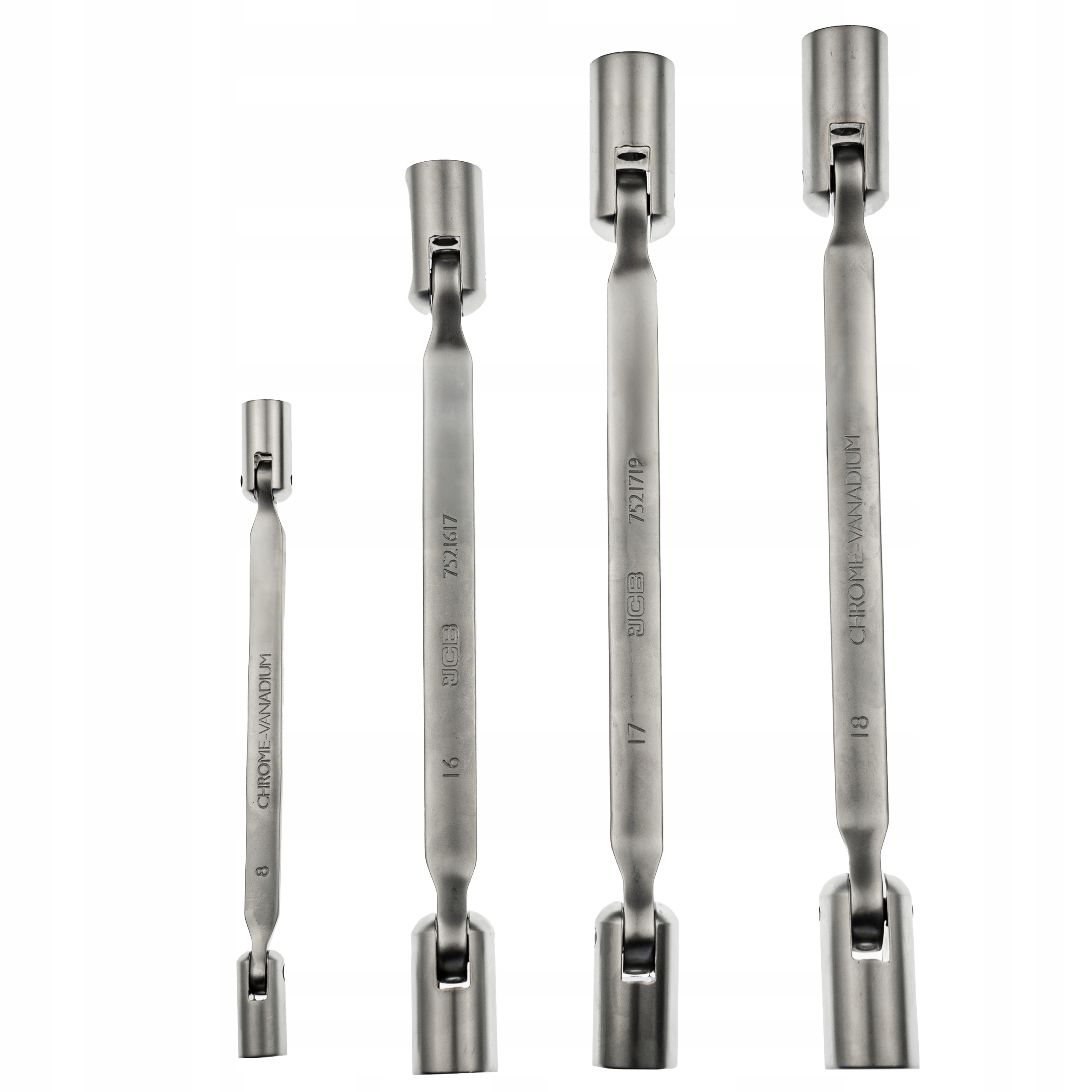 Seria dwustronnych kluczy nasadowych w popularnych rozmiarach