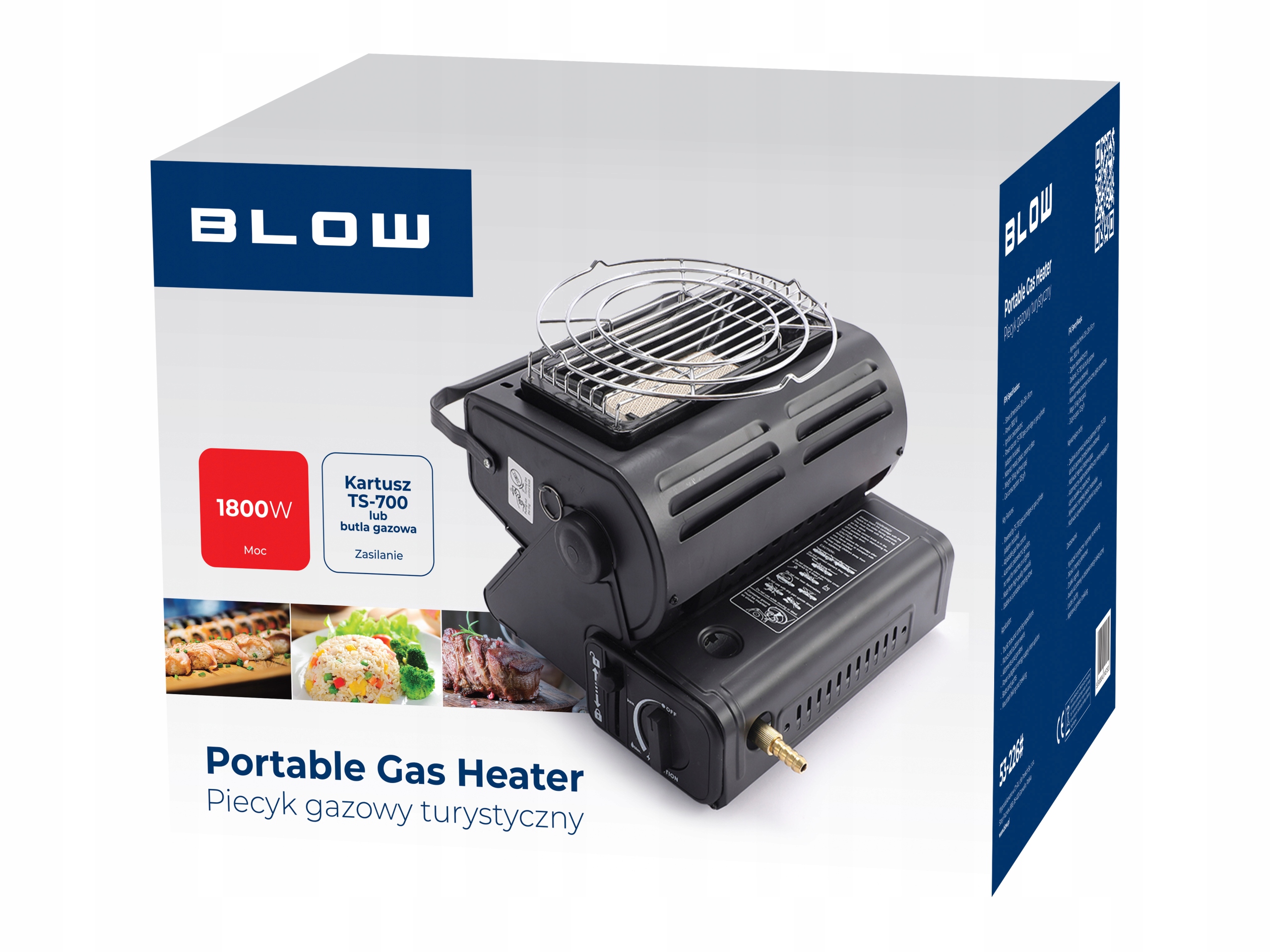 Stabilna moc 1800W – Szybkie podgrzewanie w każdych warunkach