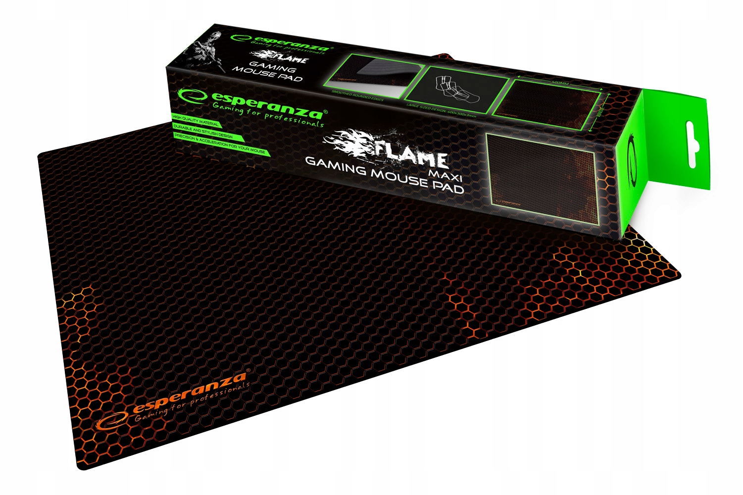 Podkładka pod mysz Esperanza Flame Mini (EGP101R) – Idealna dla graczy