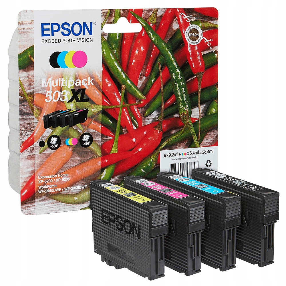 Epson 503XL – Oryginalny nabój z tuszem w 4-paku