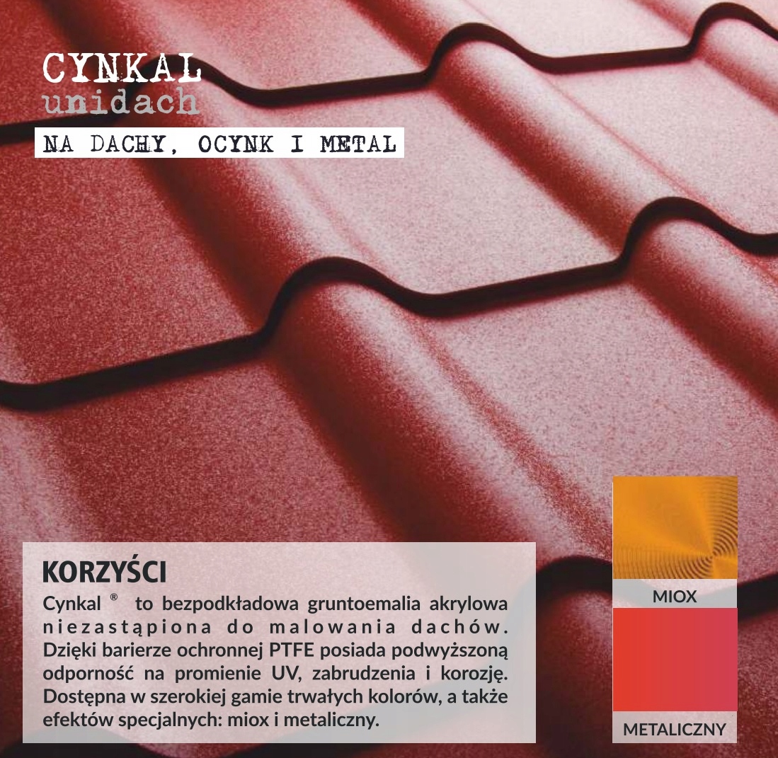 Doskonałe właściwości antykorozyjne i UV