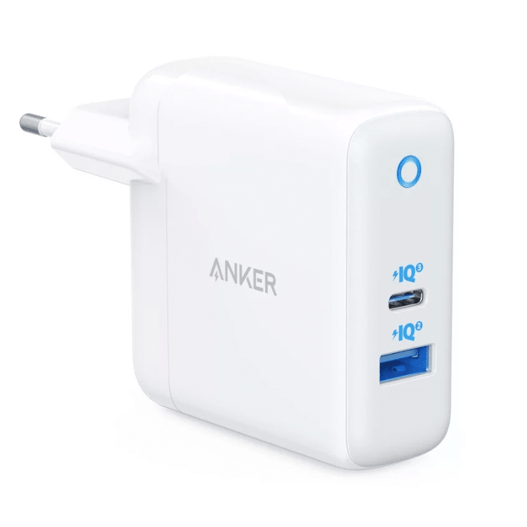 Ładowarka Anker PowerPort PD+2 1x USB-A 1x USB-C – Wydajne ładowanie w kompaktowej formie