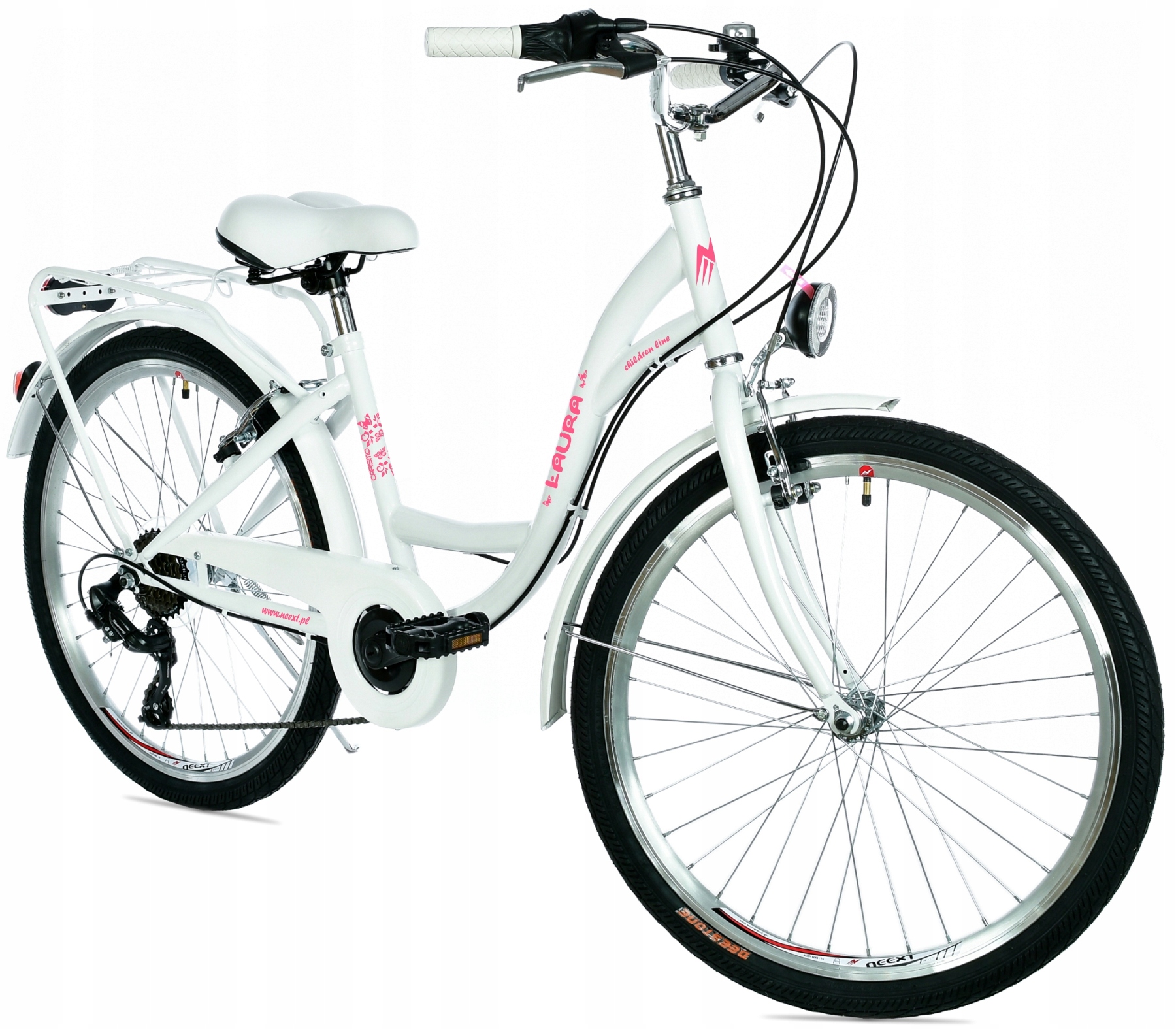 Dziewczęcy Rower Miejski 24 LAURA 6 bieg SHIMANO Kod producenta N0LA24V6CS355B
