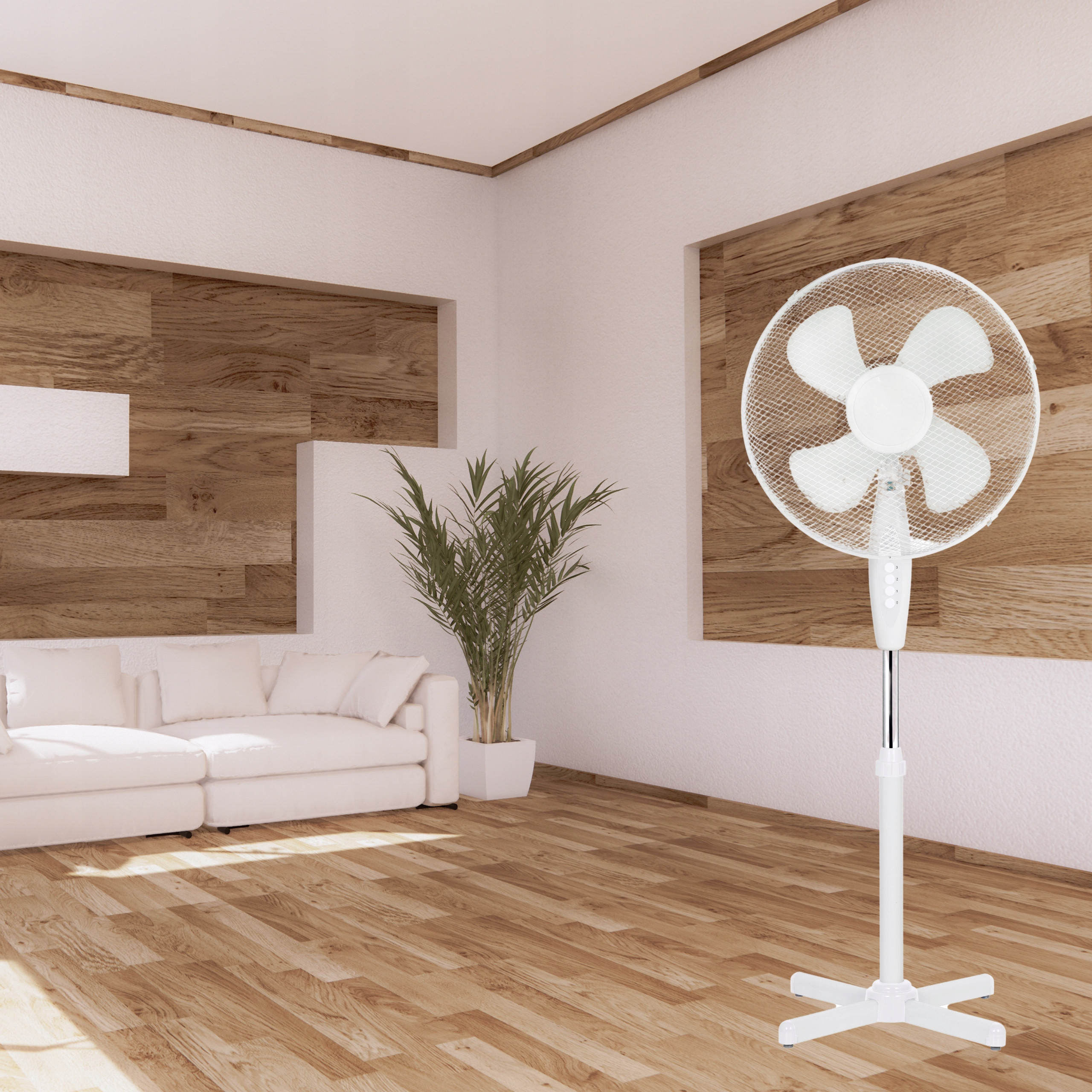 Wentylator Podłogowy 40cm Biały – Idealne Orzeźwienie na Gorące Dni