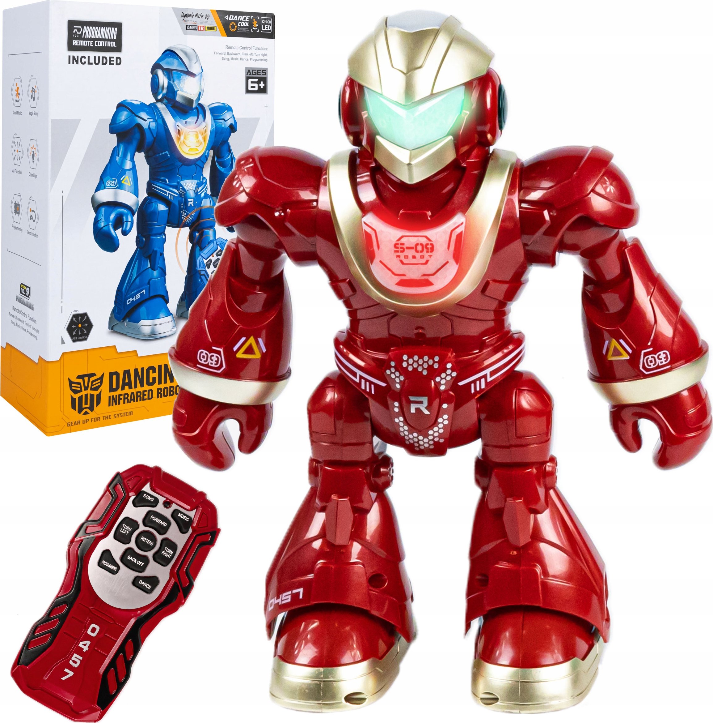 Robot Programowany Interaktywny Dla Dzieci Chodzi Śpiewa Led Rc + Pilot – Twój Nowy Przyjaciel do Zabawy