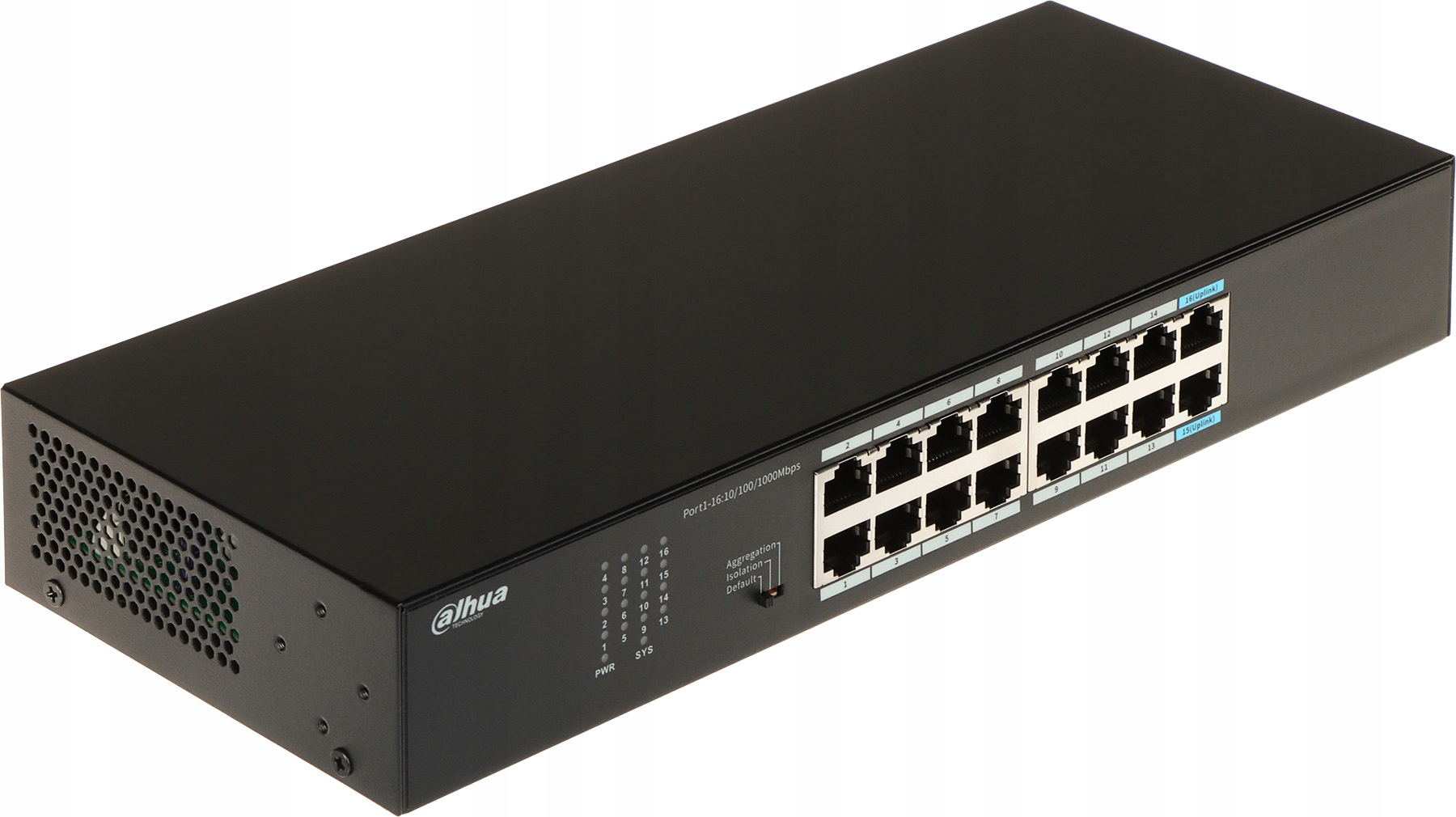 SWITCH PRZEMYSŁOWY S3016-16GT 16-PORTOWY DAHUA – Wydajność i niezawodność w sieciach