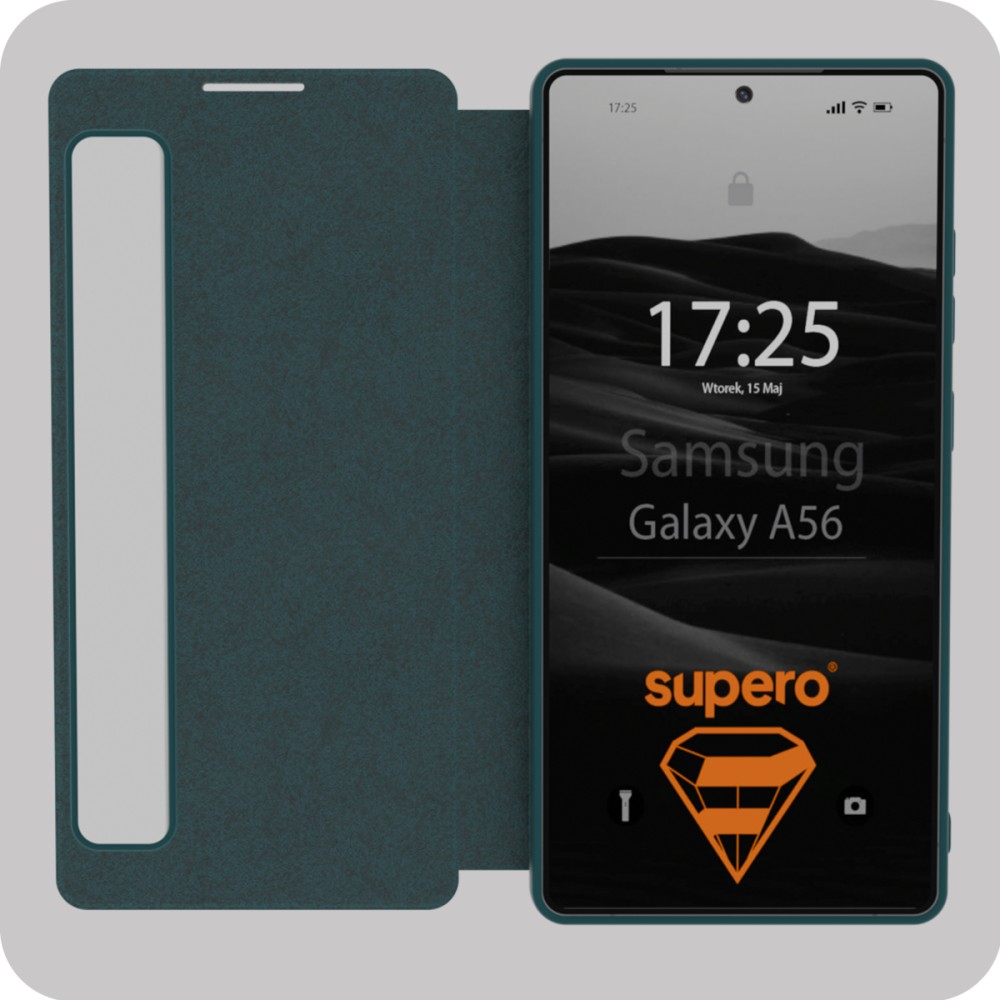 Etui z klapką SUPERO Smart View do Samsung Galaxy A56 – Elegancja i ochrona w jednym