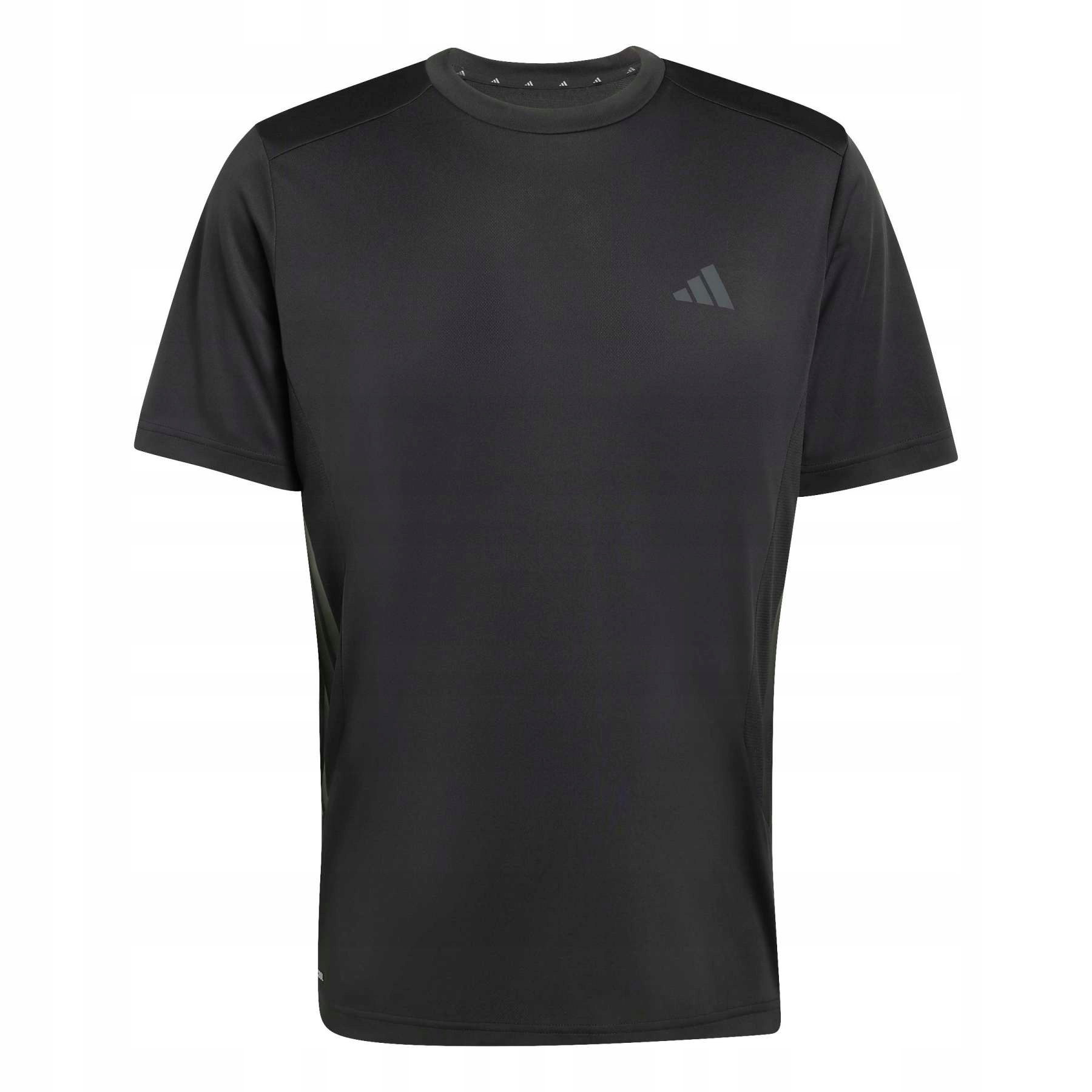 Koszulka męska adidas TECH ESSENTIALS 3 STRIPES czarna KQ7485 – Idealny wybór dla aktywnych