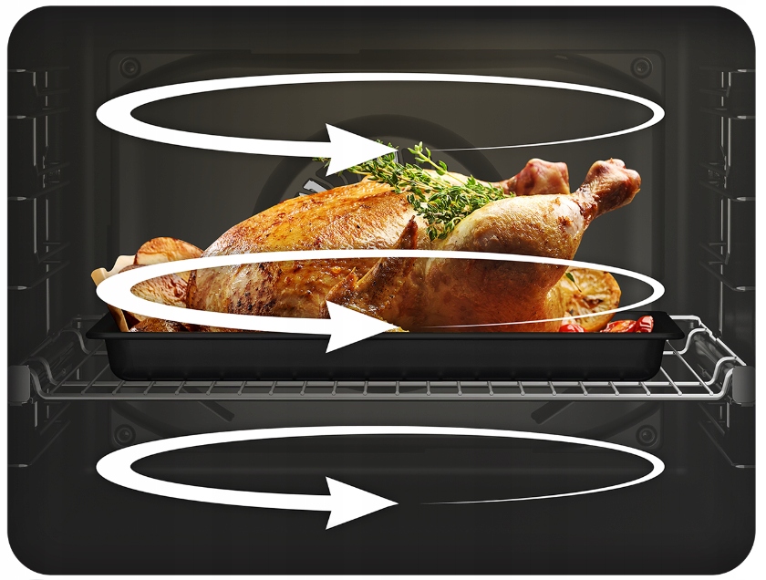 Piekarnik elektryczny z funkcją pieczenia 3D
