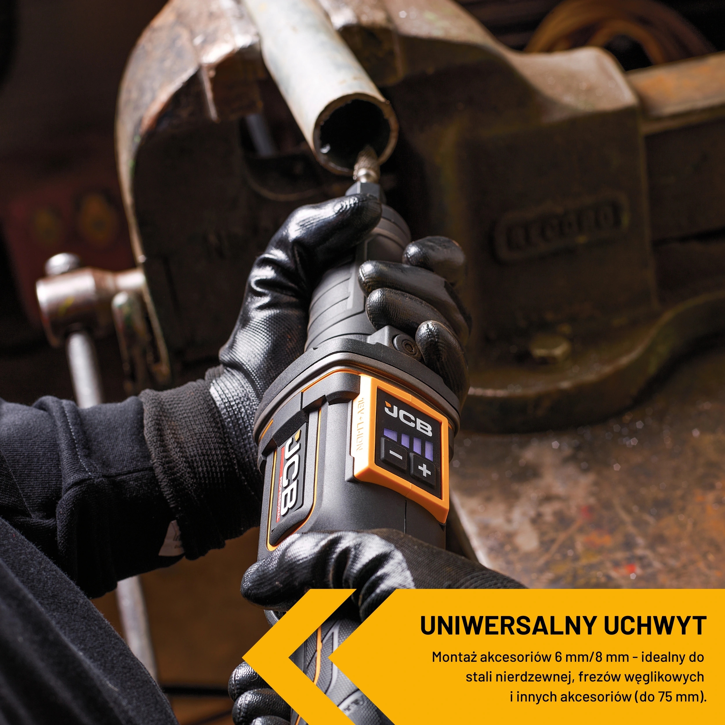 4-stopniowa cyfrowa regulacja prędkości – dopasuj moc do materiału