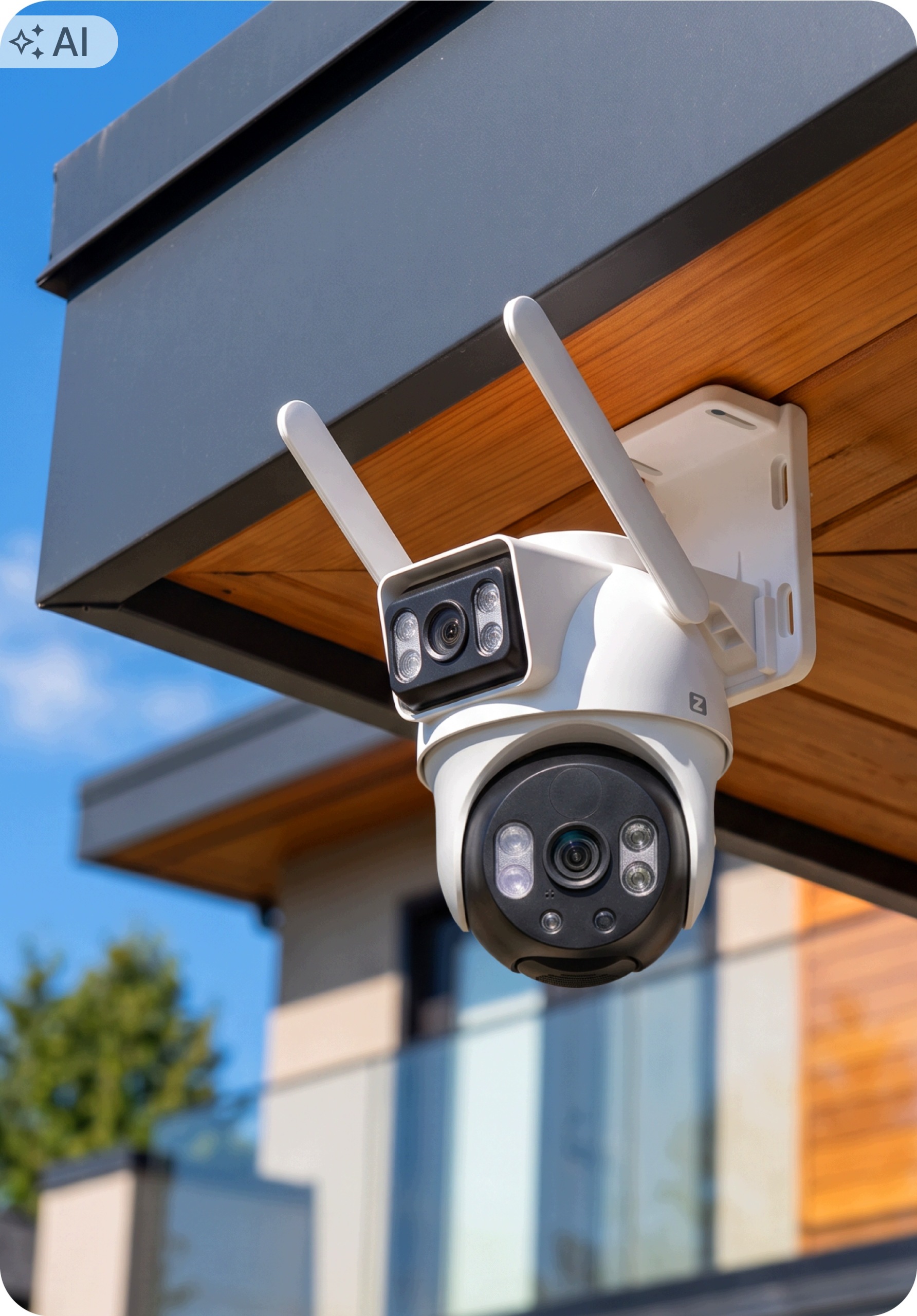 PTZ V33 WIFI – Nowoczesna kamera zewnętrzna z podwójnym obiektywem 6 MPx