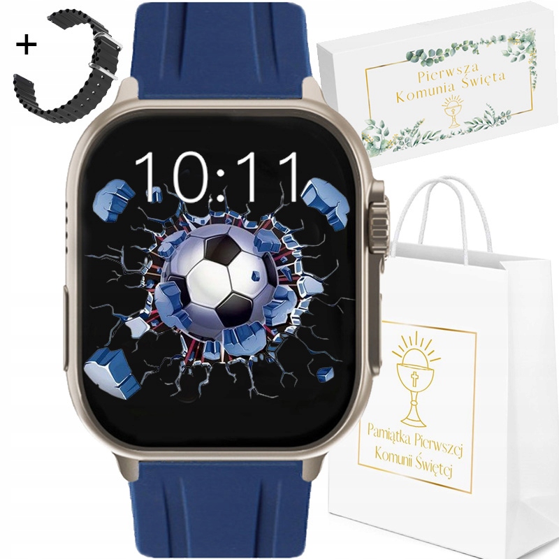 Smartwatch Rubicon Zegarek SMARTWATCH KOMUNIA RNCF17 czarny – Idealny towarzysz dla dzieci