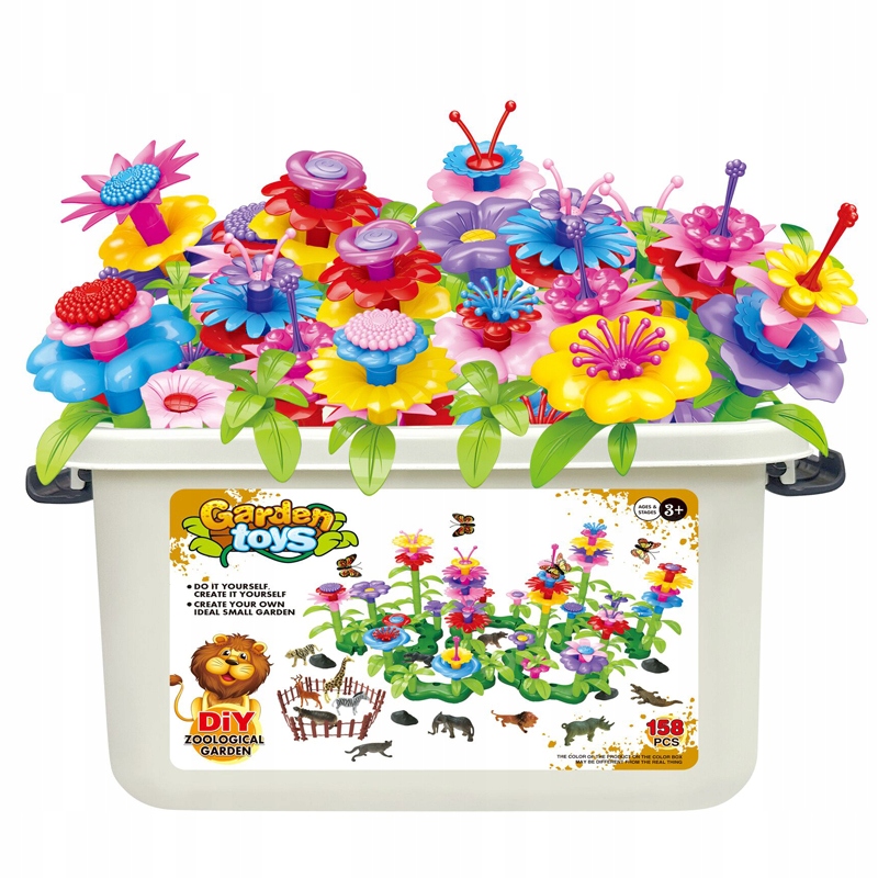 Klocki Konstrukcyjne Zestaw Ogród 158 el. – Kreatywna zabawa dla dzieci