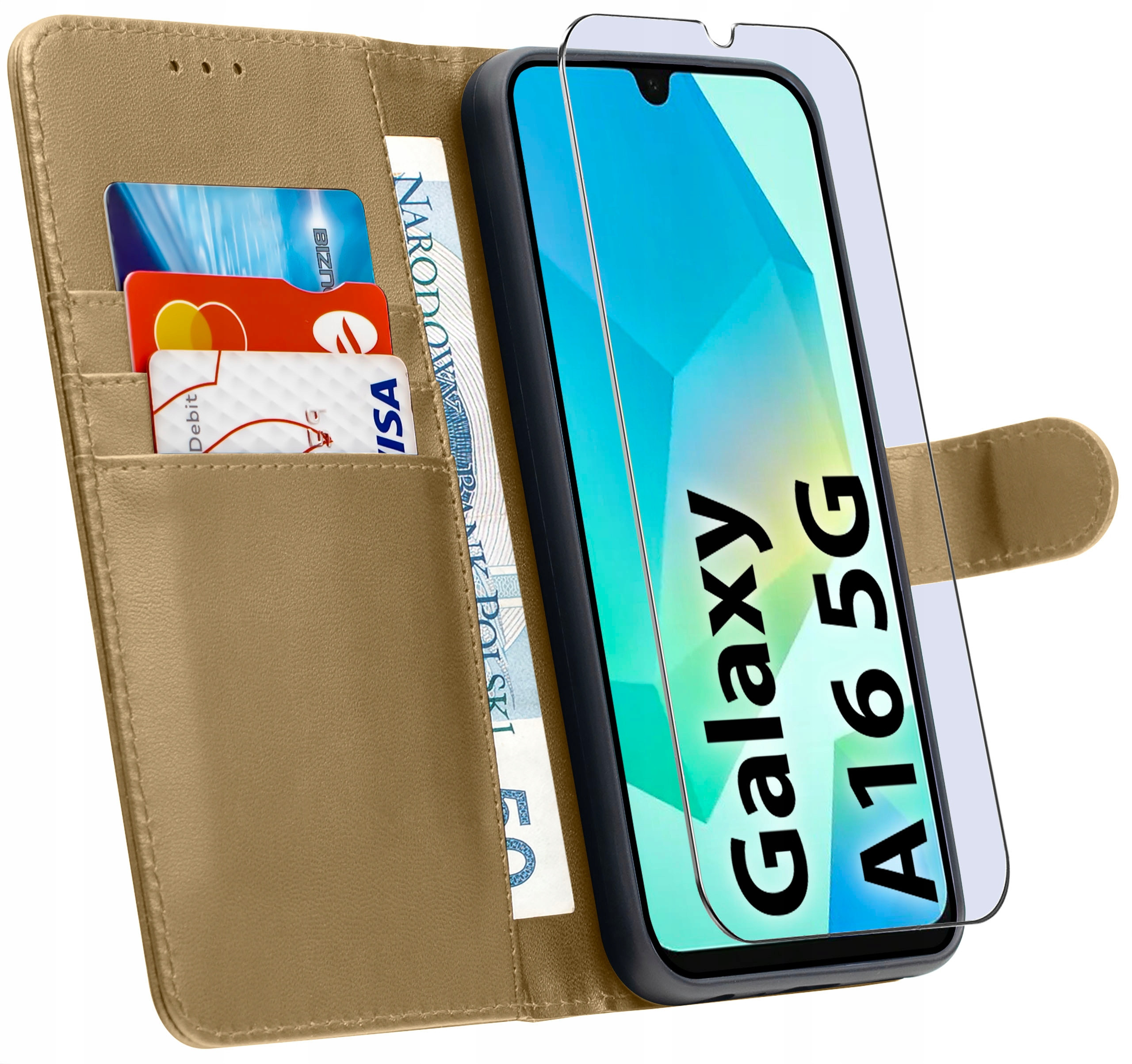 ETUI do Samsung A16 5G | SKÓRZANE PORTFEL BOOK TOKRA CASE CLASSIC + SZKŁO