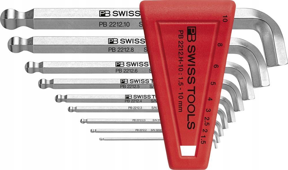 Zestaw 9 kluczy w różnych rozmiarach – Od 1,5 mm do 10 mm