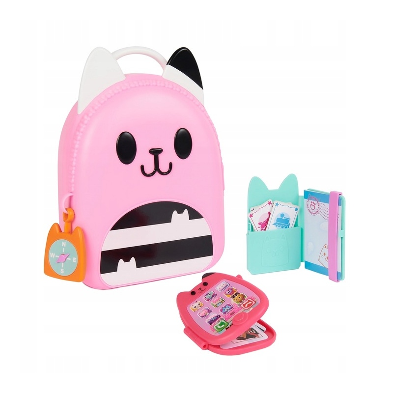 Uroczy pojemnik na zabawki w kształcie kotka