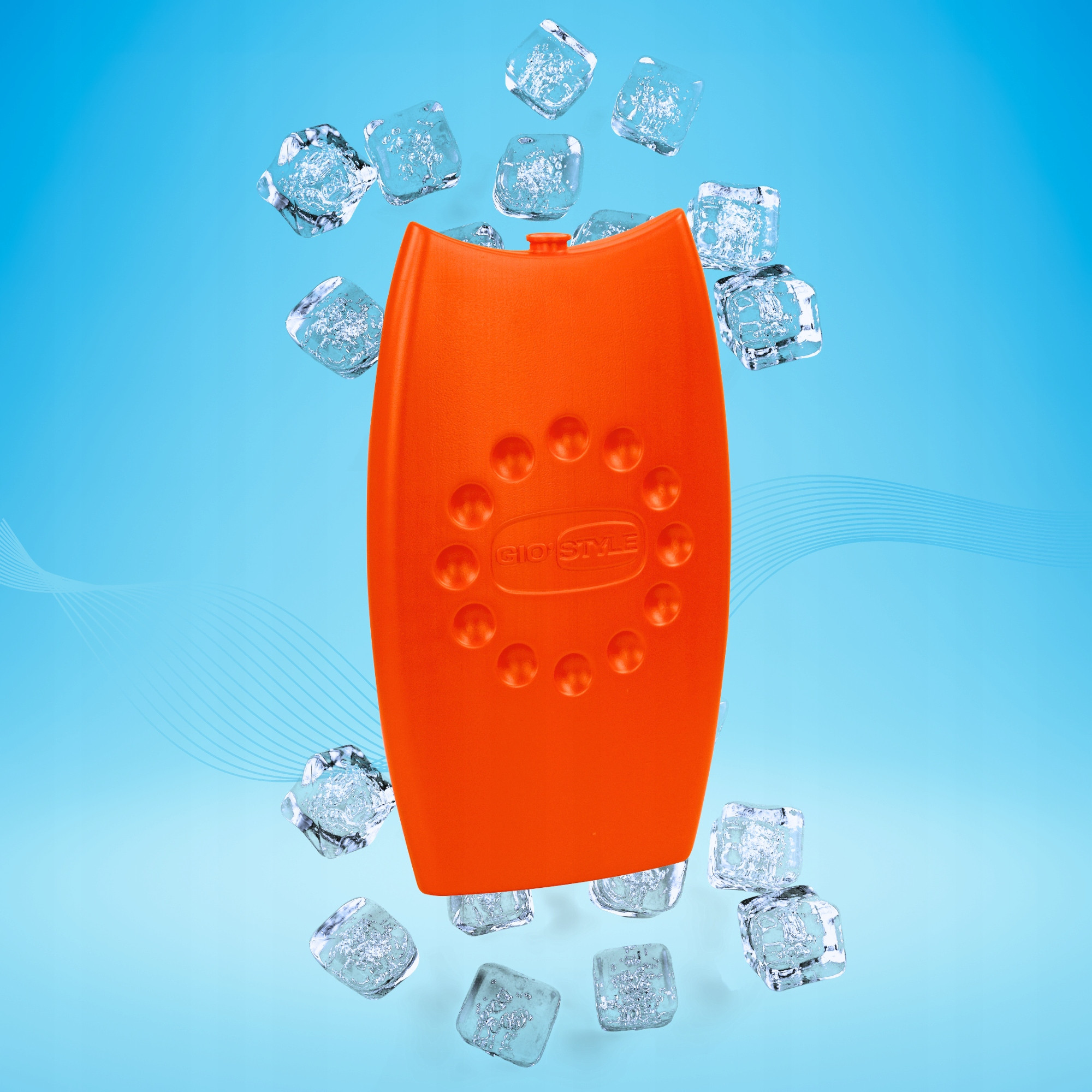 Aukstuma elements Space Ice 800 pomarańczowy – Idealny wkład mrożący do lodówek turystycznych
