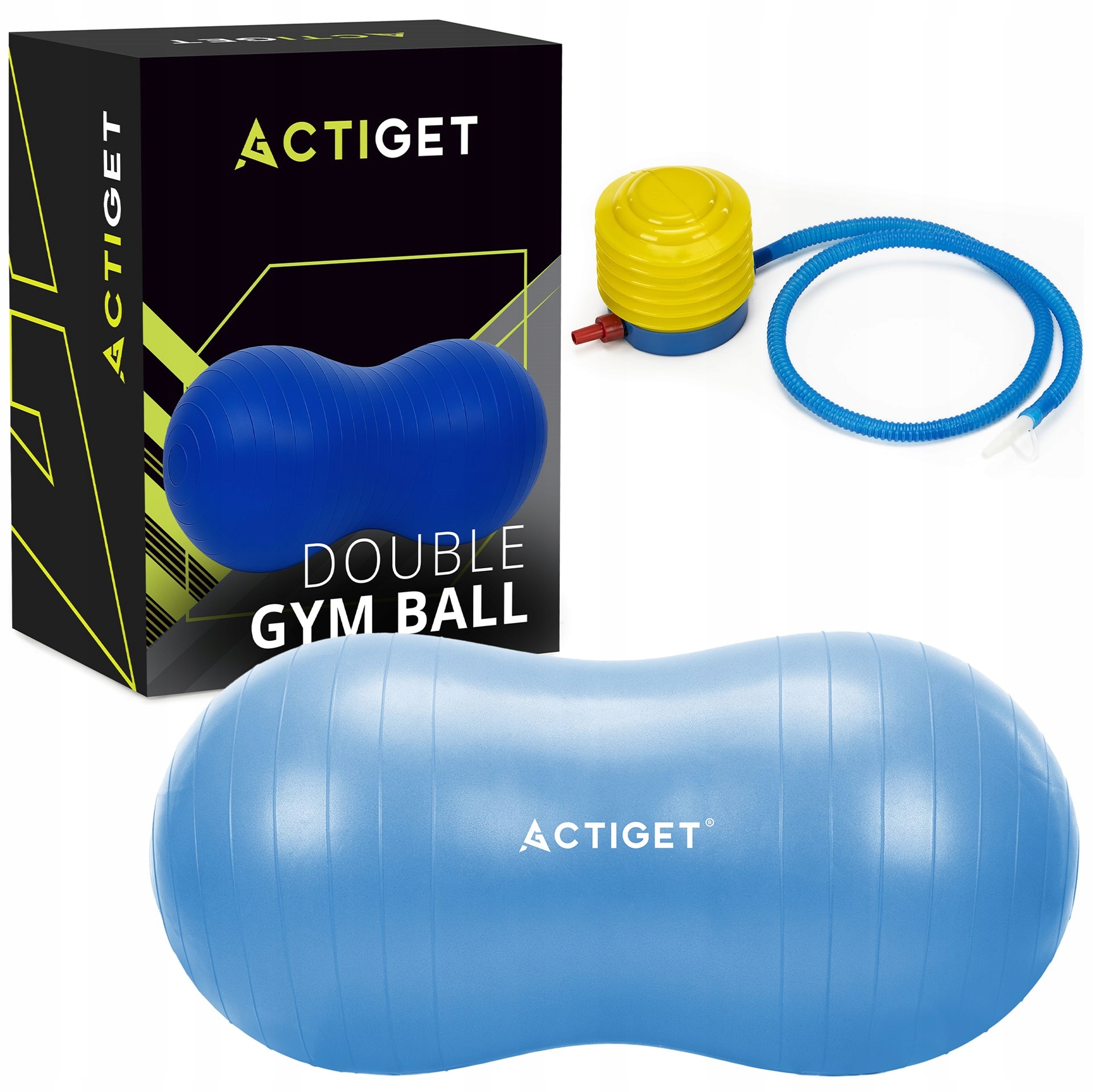 Piłka gimnastyczna fasolka 85 cm z pompką – Twoje wszechstronne akcesorium do ćwiczeń