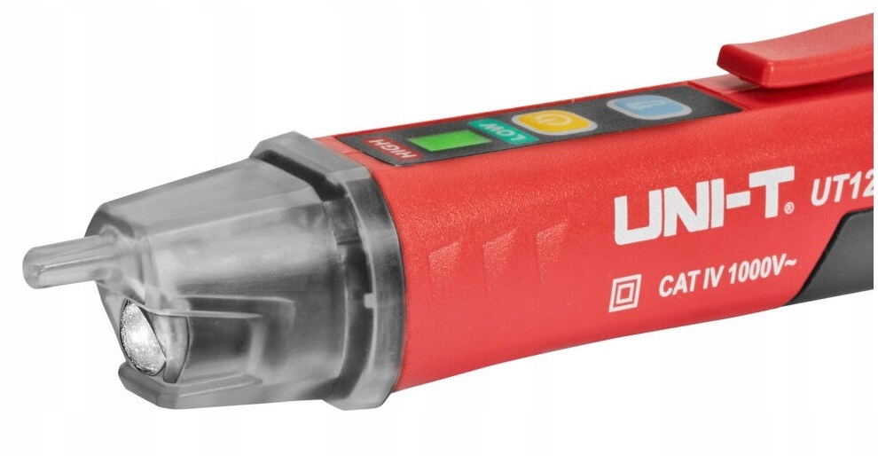 Sygnalizacja świetlna i dźwiękowa przy wykryciu napięcia