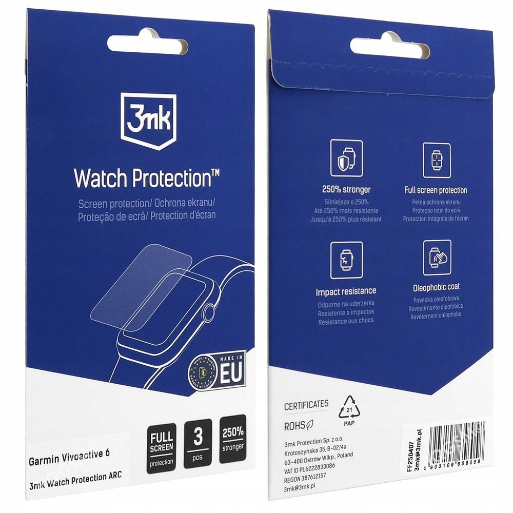 Zestaw 3x folii hydrożelowej - zwiększona odporność na zarysowania