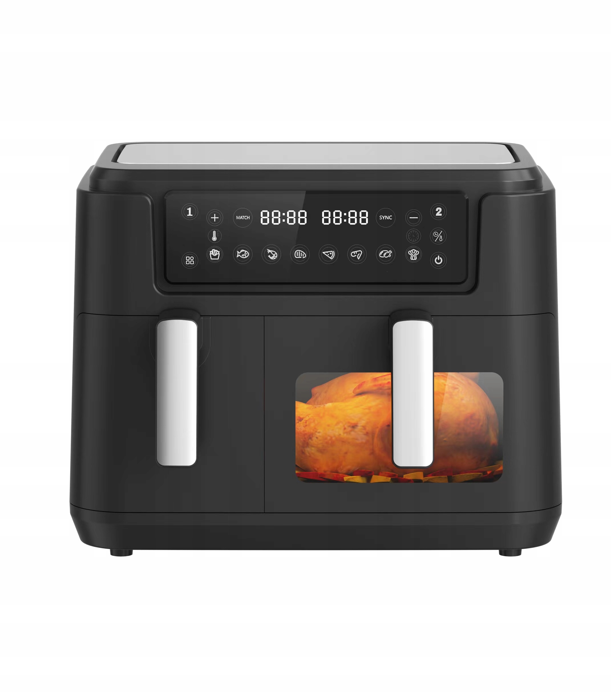 Wydajność i moc – 2400 W dla szybkiego smażenia