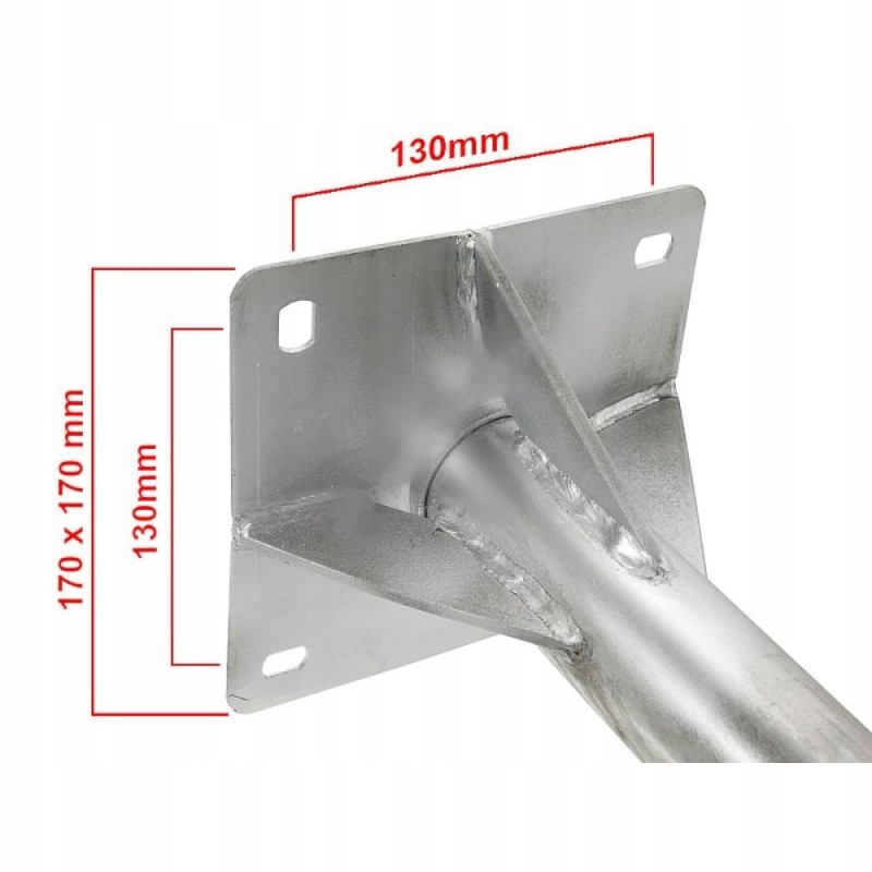 Wymiary i parametry – Wysokość 240 mm, średnica rury 50 mm