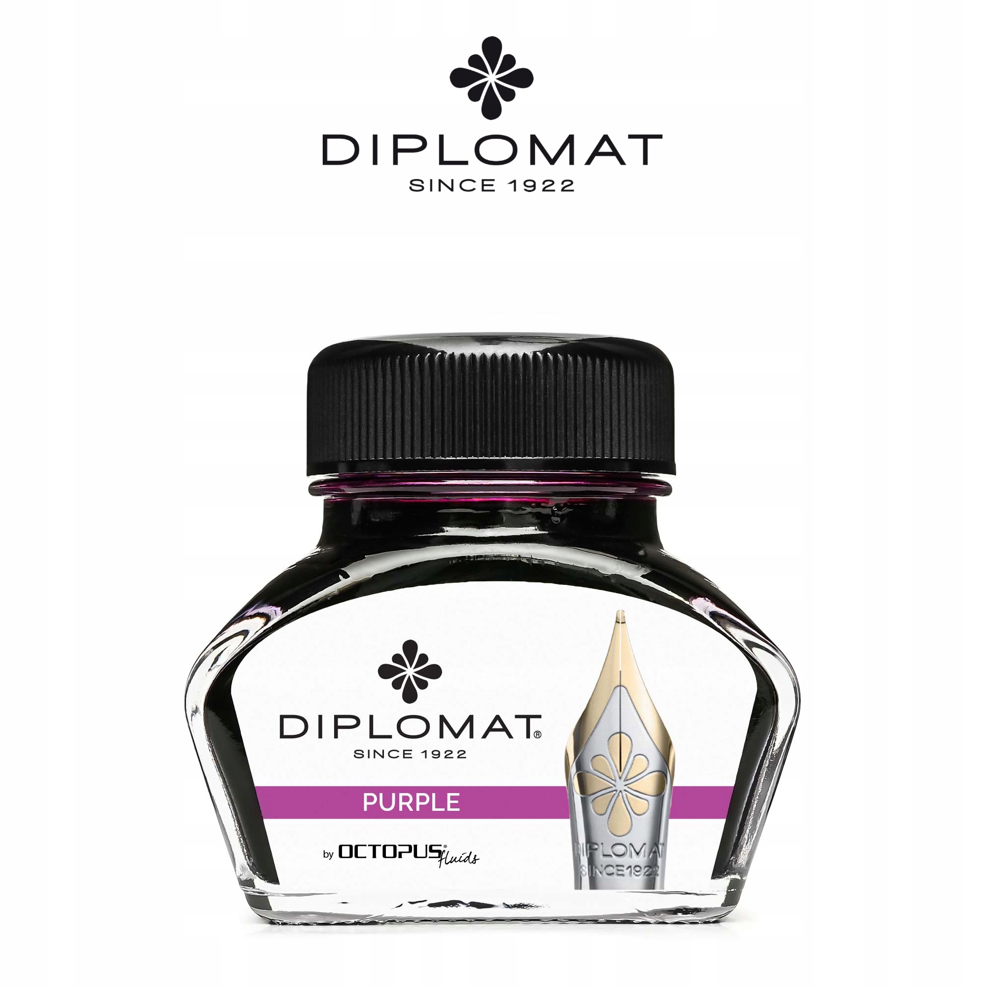 Atrament Diplo Octopus 30 ml – Fioletowy tusz do piór wiecznych