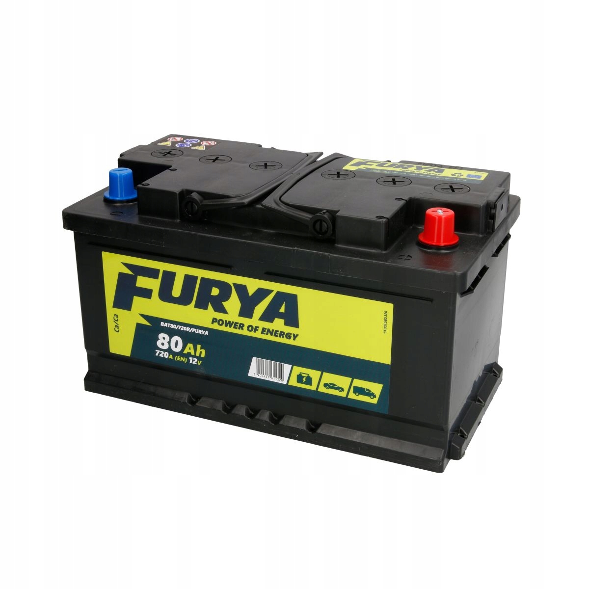 Akumulator FURYA 12V 80Ah/720A – Niezawodne źródło energii dla Twojego pojazdu