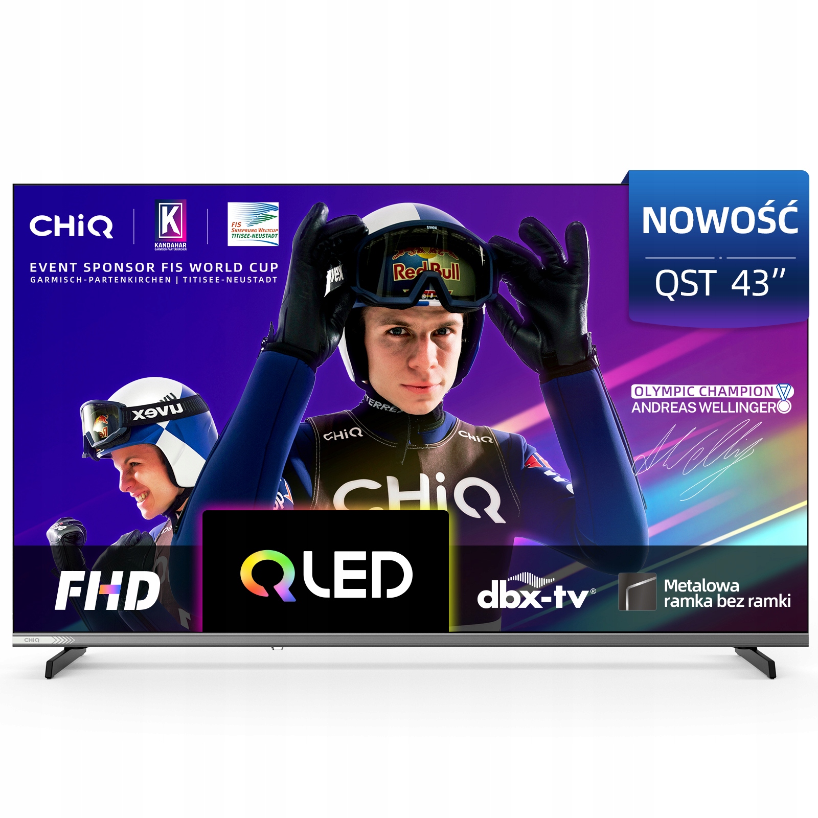 CHiQ L43QST – Ultratenki telewizor QLED 43
