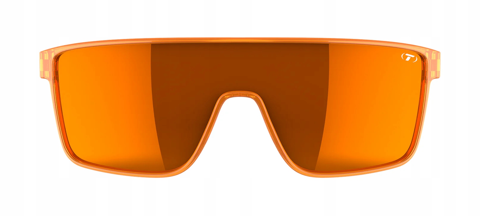 Stylowe soczewki Atomic Orange Mirror z pełną ochroną UVA/UVB